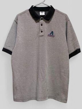 Vintage 90s Arizona Diamondbacks MLB Striped Polo Shirt Men's L